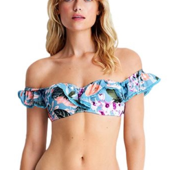 cold shoulder swim top